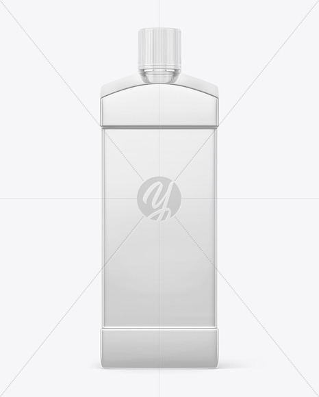 Metallized Plastic Bottle Mockup