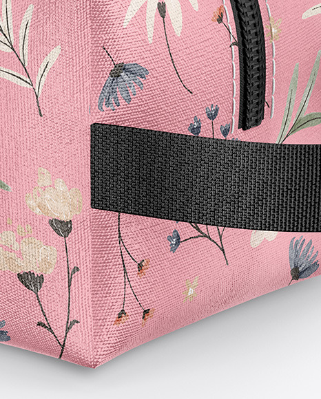 Cosmetic Bag with Zipper Mockup