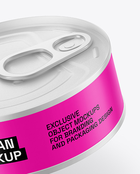 Matte Tin Can Mockup