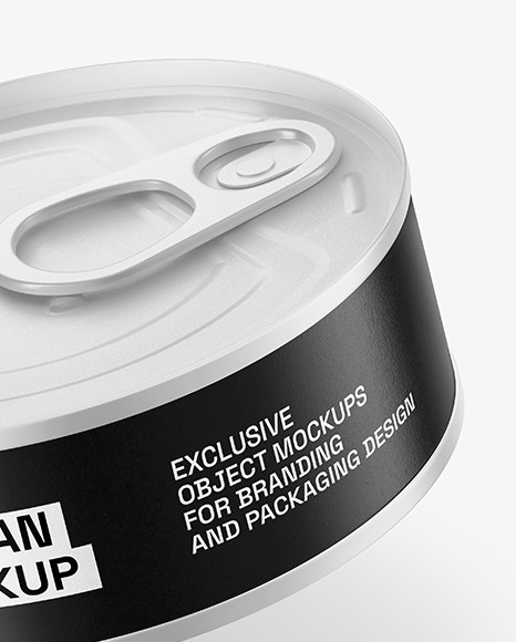 Matte Tin Can Mockup