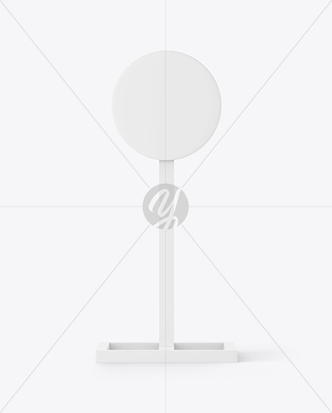 Round Signboard Mockup