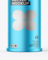 Metallic Cosmetic Bottle with Pump Mockup