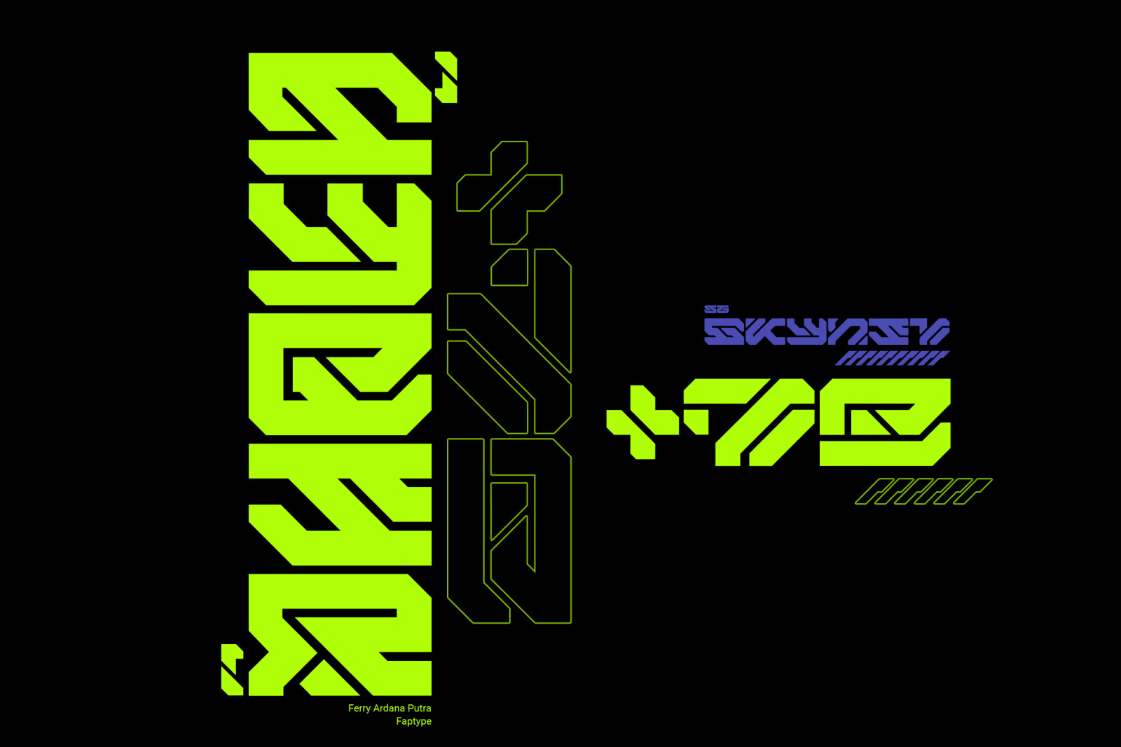 Aero Flux | Modern Cyber Mecha Font