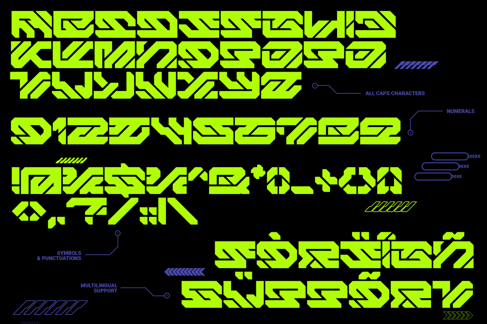 Aero Flux | Modern Cyber Mecha Font