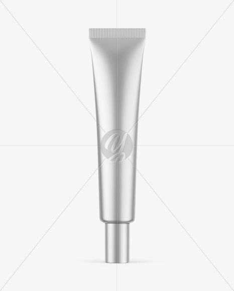 Matte Metallic Cosmetic Tube Mockup