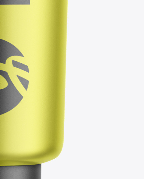 Matte Metallic Cosmetic Tube Mockup