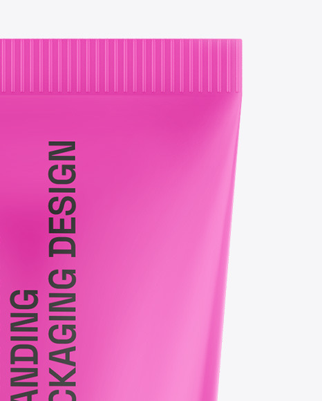 Glossy Cosmetic Tube Mockup