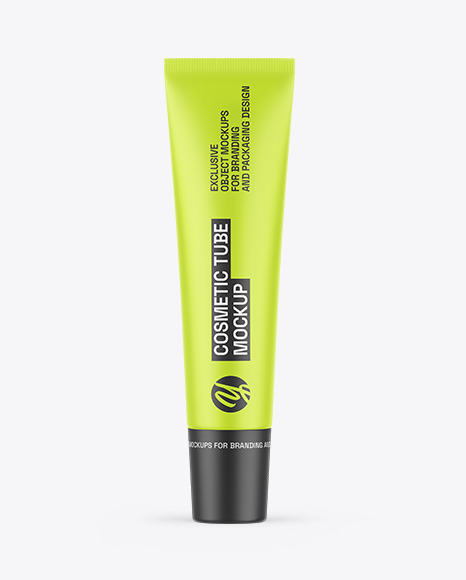 Matte Cosmetic Tube Mockup - Toothpaste tube mockup