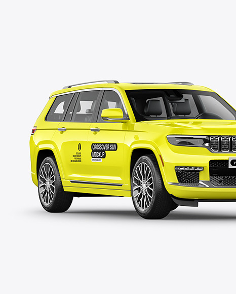 Luxury SUV Mockup - Half Side View