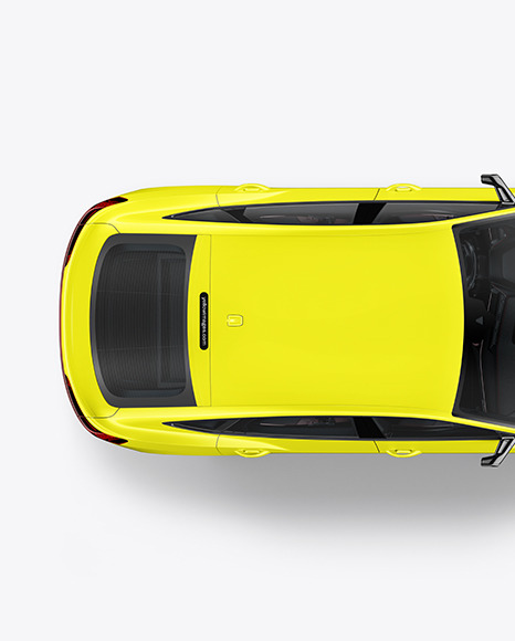 Electric Crossover SUV Mockup - Top View