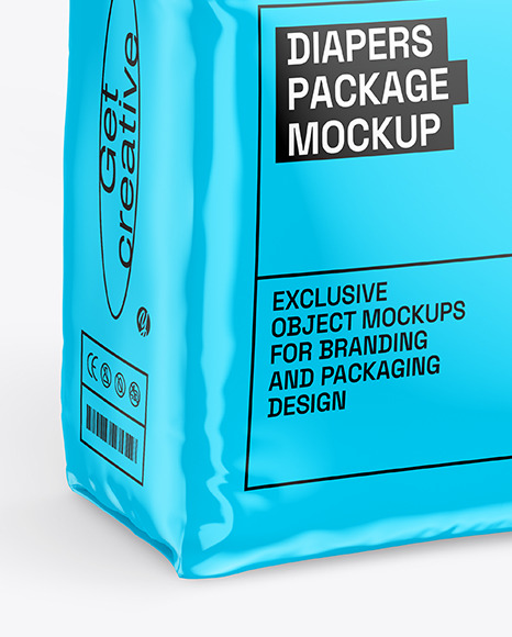 Glossy Diapers Pack Mockup