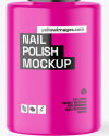 Opened Box With Nail Polish Bottle Mockup