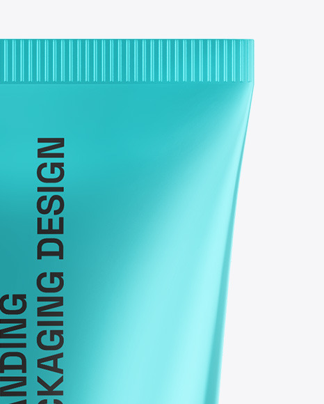 Metallic Cosmetic Tube Mockup