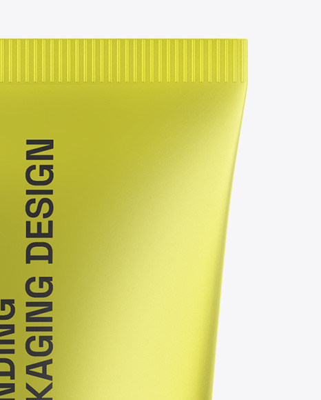 Matte Metallic Cosmetic Tube Mockup