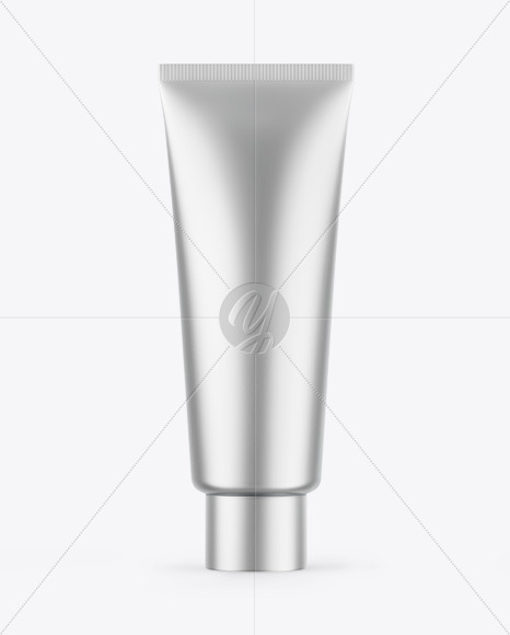 Matte Metallic Cosmetic Tube Mockup