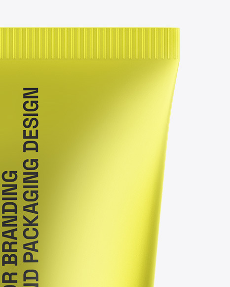 Matte Metallic Cosmetic Tube Mockup