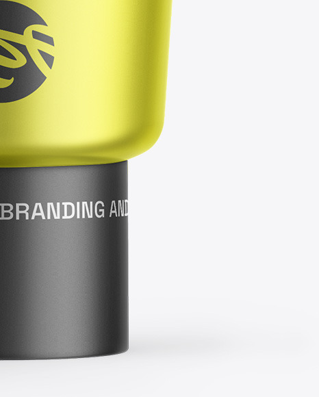 Matte Metallic Cosmetic Tube Mockup