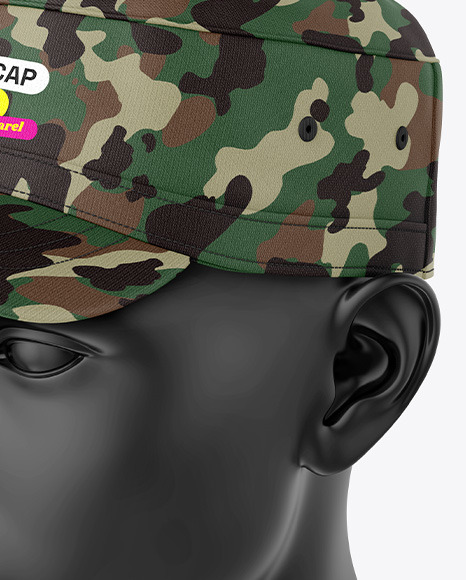 Military Cap Mockup