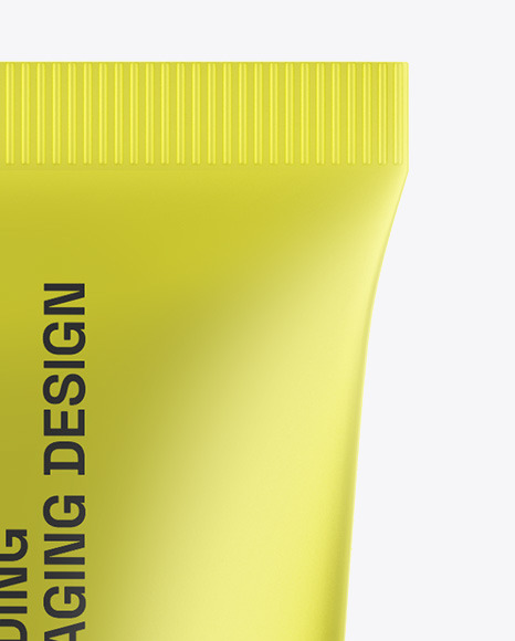 Matte Metallic Cosmetic Tube Mockup