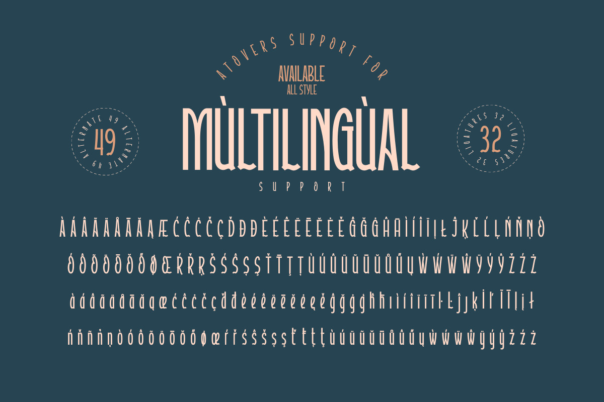 Atoverz – Retro Condensed Font Atoverz – Retro Condensed Font