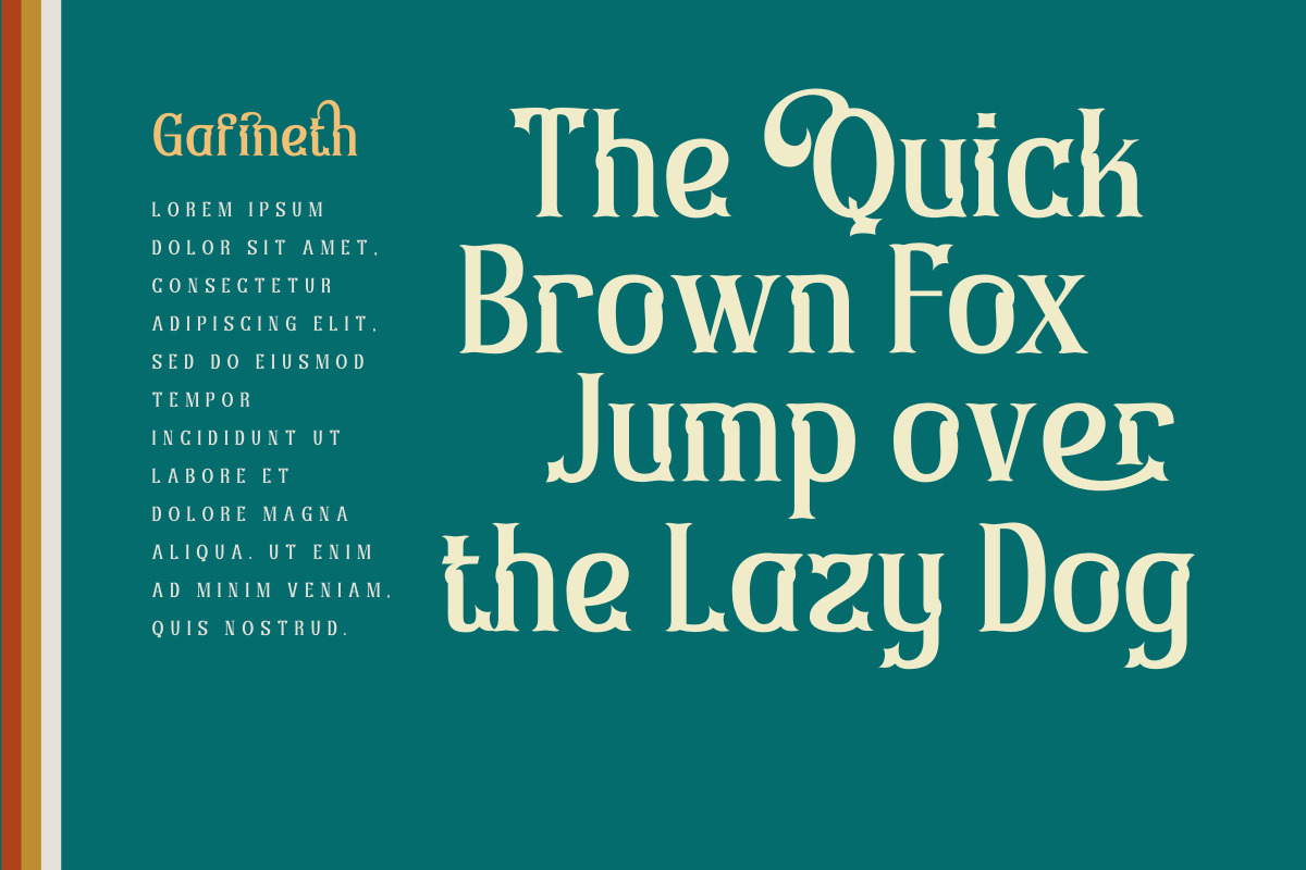 Gafineth – Serif Classic Modernism Font