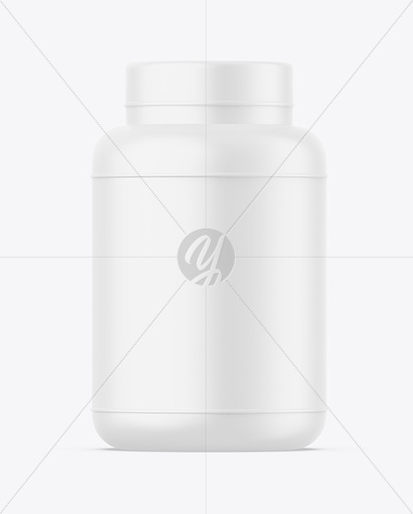 Matte Plastic Jar Mockup