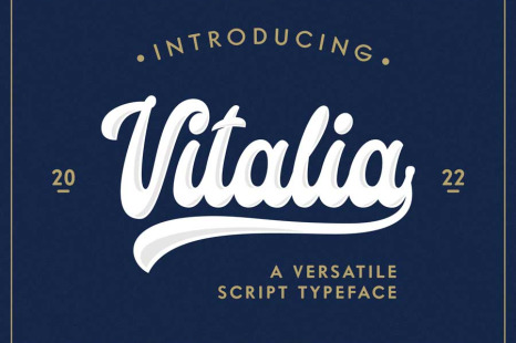 Vitalia Script - Opentype ligatures