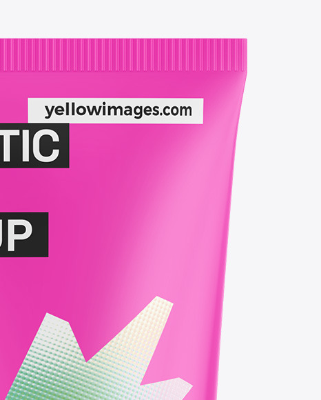 Glossy Cosmetic Tube Mockup