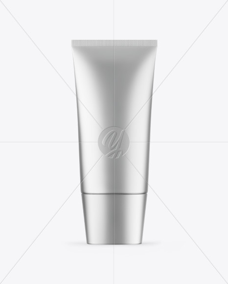 Matte Metallic Cosmetic Tube Mockup