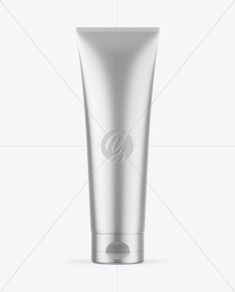Matte Metallic Cosmetic Tube Mockup