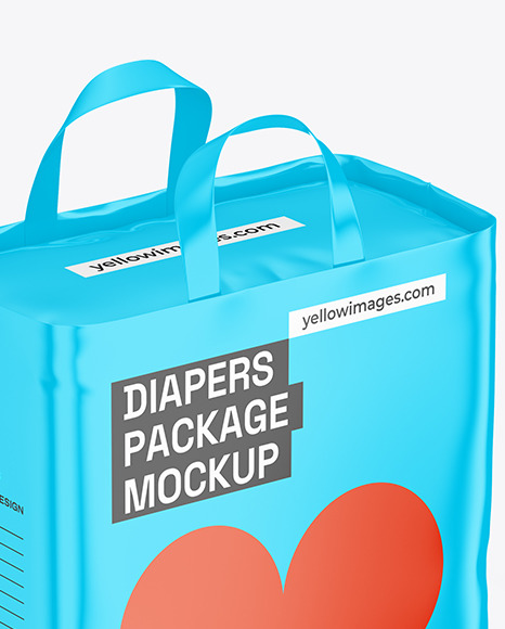 Glossy Diapers Pack Mockup