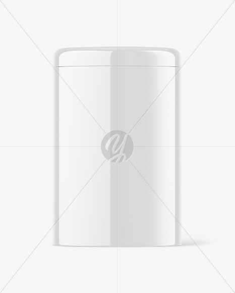 Glossy Tin Can Mockup