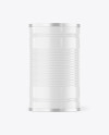 Metallic Tin Can w/ Glossy Finish Mockup