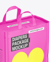 Matte Diapers Pack Mockup Matte Diapers Pack Mockup