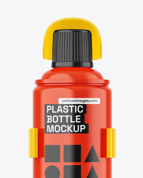 Glossy Fire Extinguisher Spray Mockup