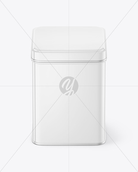 Glossy Tin Box Mockup