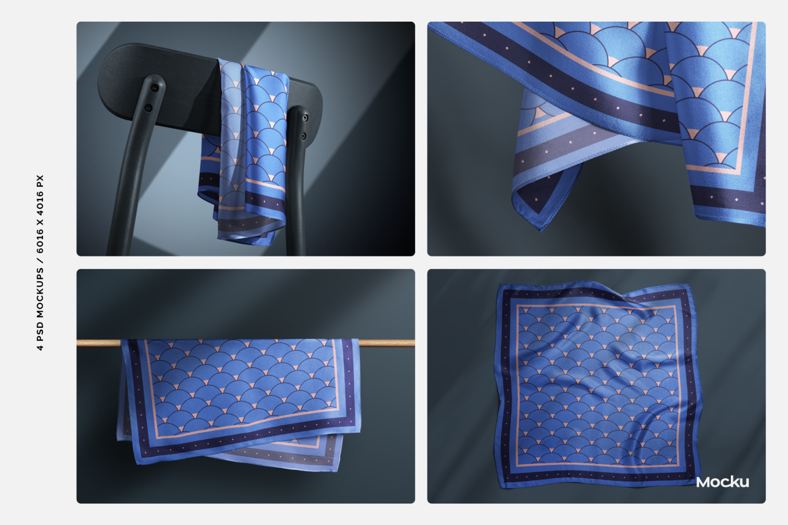 Silk Scarf Mockup Pack - Vol. 01 Silk Scarf Mockup Pack - Vol. 01