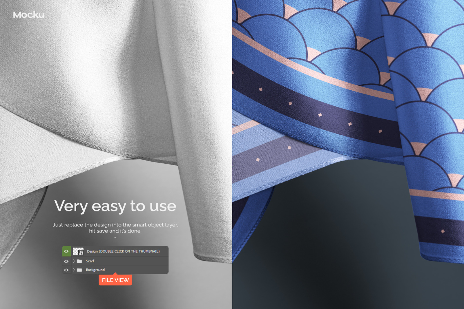 Silk Scarf Mockup Pack - Vol. 01 Silk Scarf Mockup Pack - Vol. 01