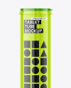 Glossy Tablet Tube Mockup