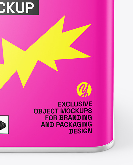 Matte Tin Box Mockup