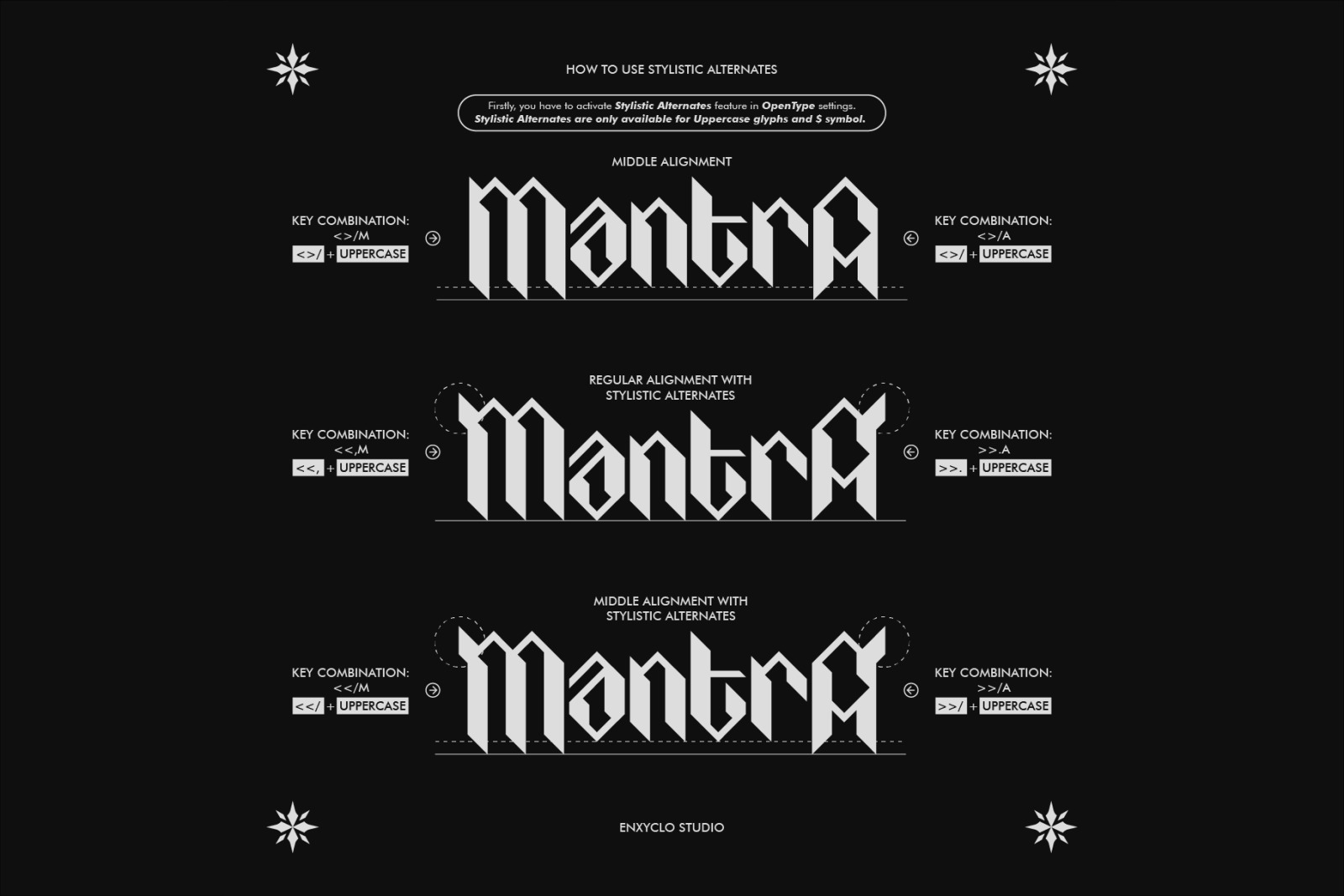 MANTRA - Neo Gothic Font