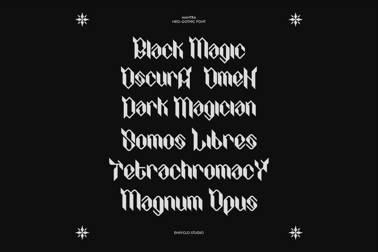 MANTRA - Neo Gothic Font