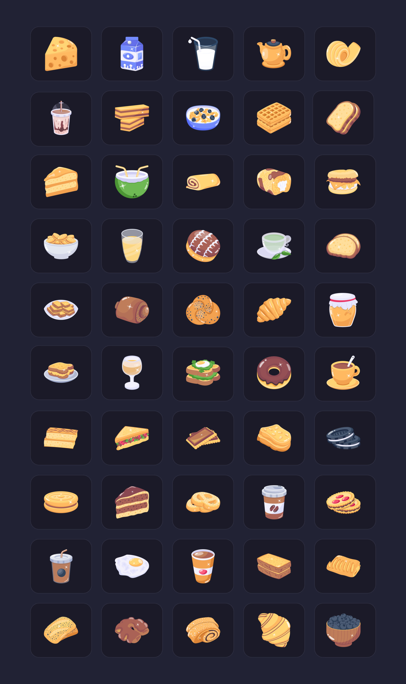 Breakfast Animated Icons