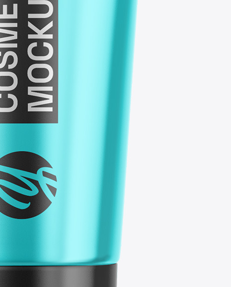 Metallic Cosmetic Tube Mockup