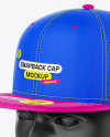 Snapback Cap w/ Sticker Mockup