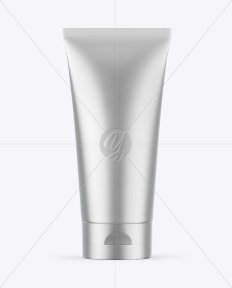 Matte Metallic Cosmetic Tube Mockup