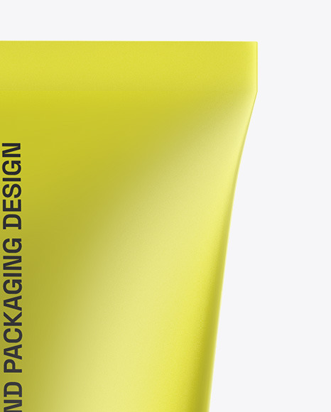 Matte Metallic Cosmetic Tube Mockup