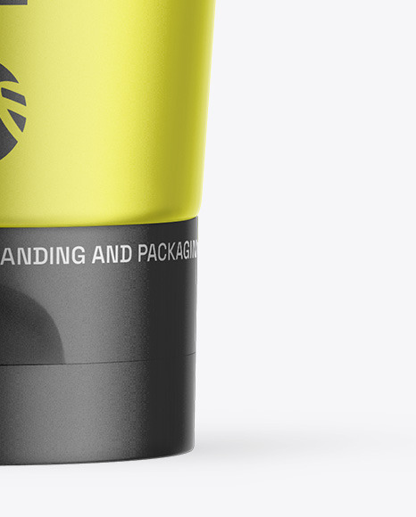 Matte Metallic Cosmetic Tube Mockup