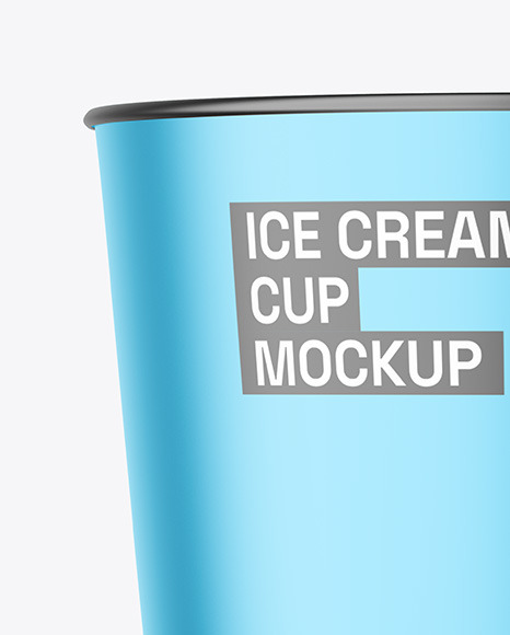 Metallized Ice Cream Cup Mockup