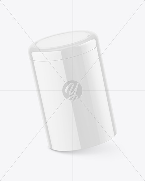 Glossy Tin Can Mockup